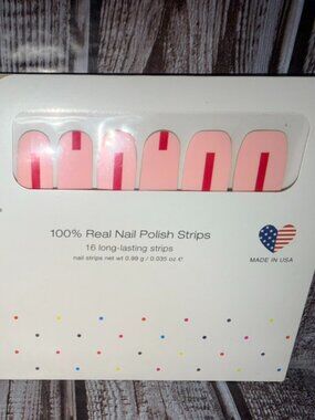 Pink Outside the Box Color Street Nail Polish Strips Retired Pink Polish